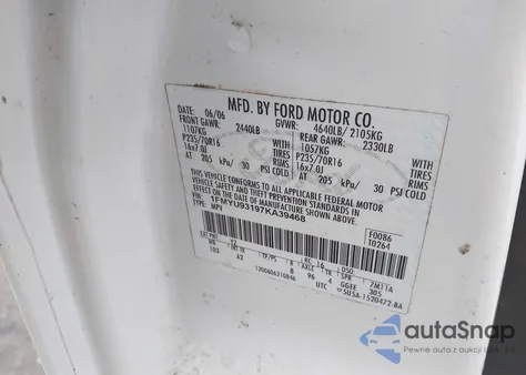 2007 Ford Escape Xlt/Xlt Sport from USA, damaged, VIN 1FMYU93197KA39468